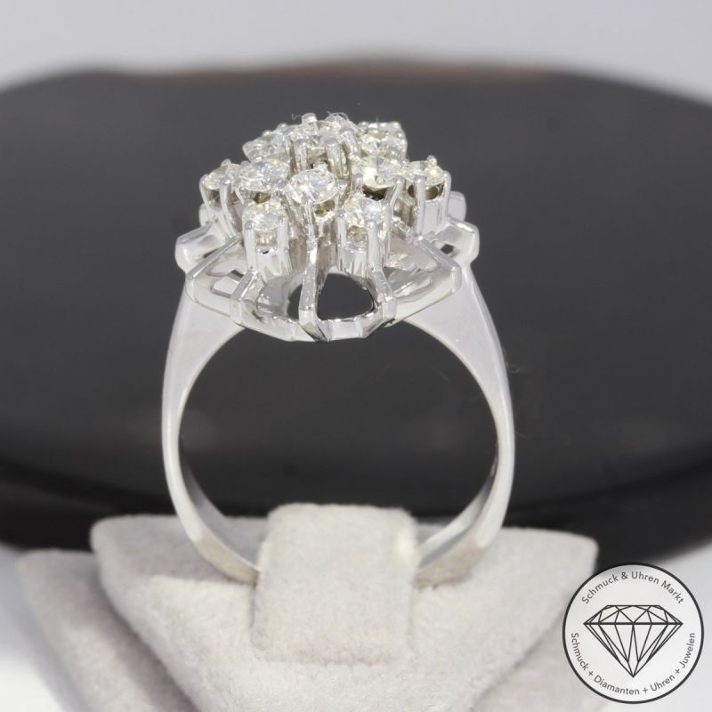 Sale! Wert 3890 € Brillant Ring (ca. 1,04 carat) in 585er 14 K Weißgold - 90722