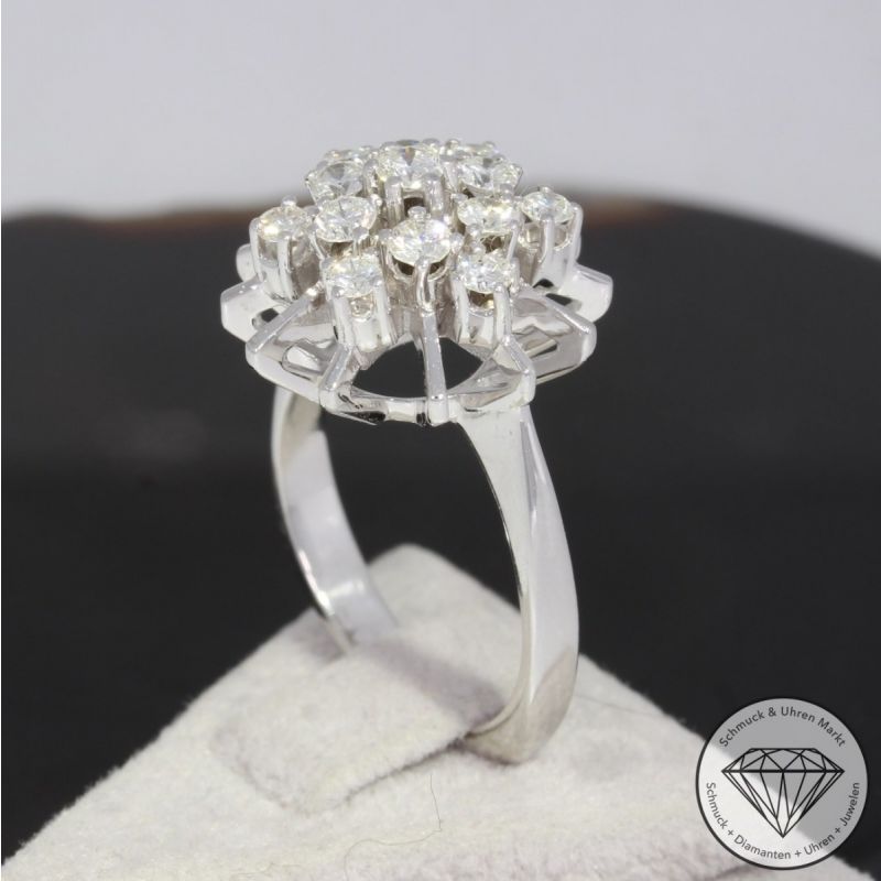 Sale! Wert 3890 € Brillant Ring (ca. 1,04 carat) in 585er 14 K Weißgold - 90722