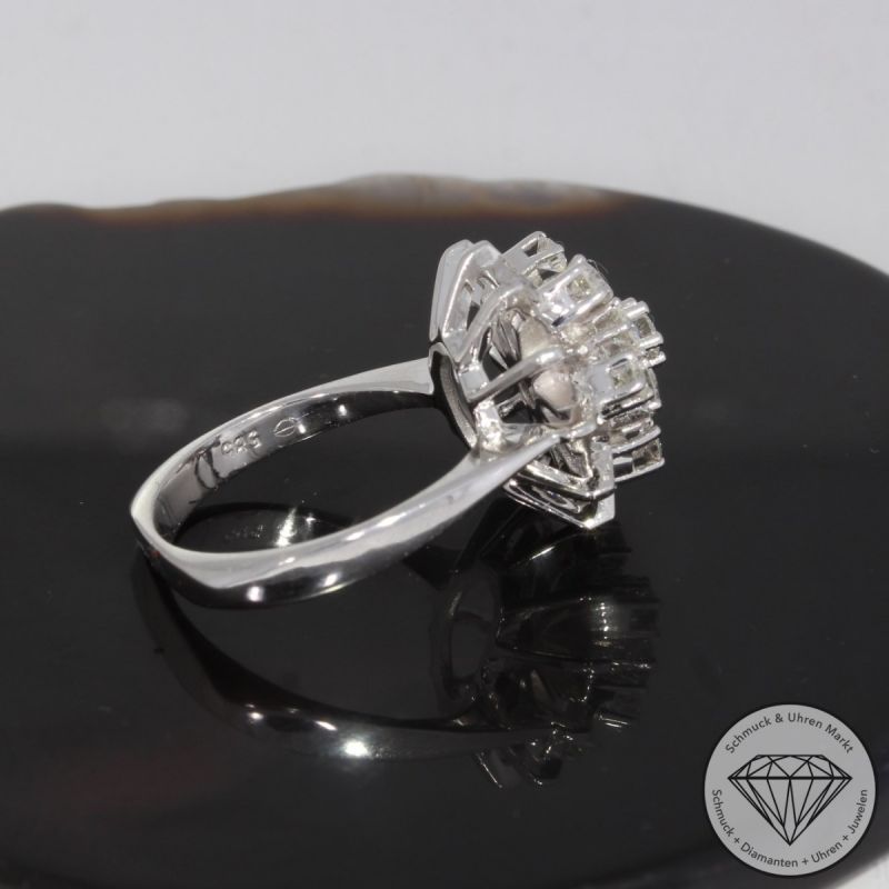 Sale! Wert 3890 € Brillant Ring (ca. 1,04 carat) in 585er 14 K Weißgold - 90722