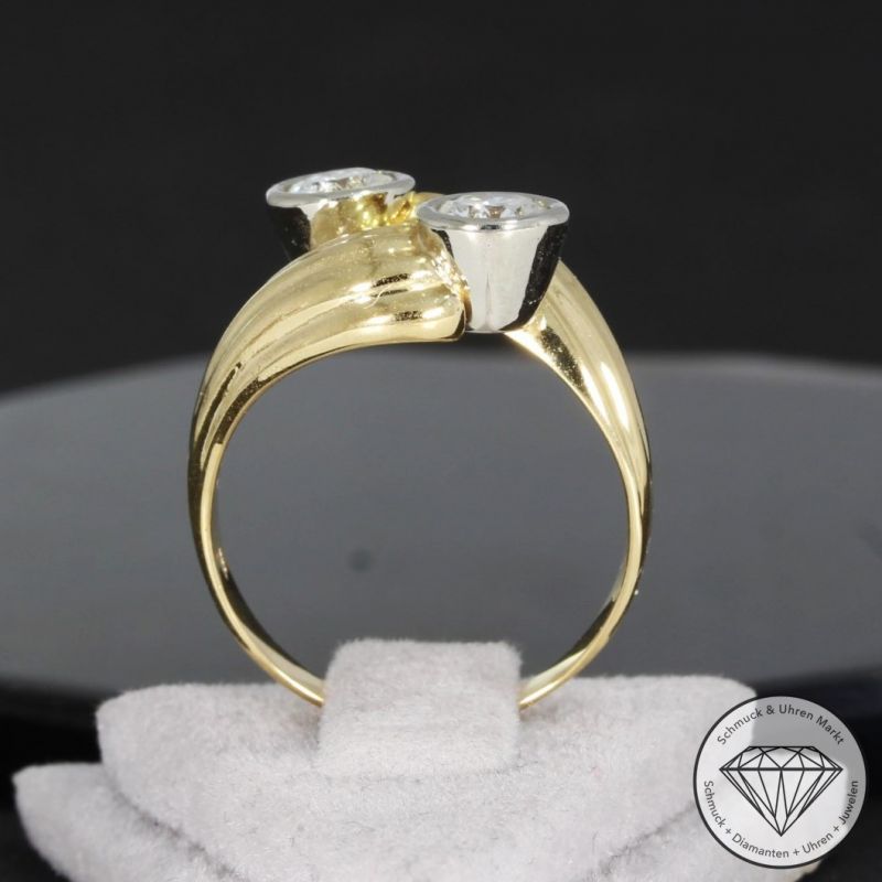 Wert 8450 € Bicolor Brillant Ring (ca. 1,00 carat) in 750er 18 K Gold - 90897