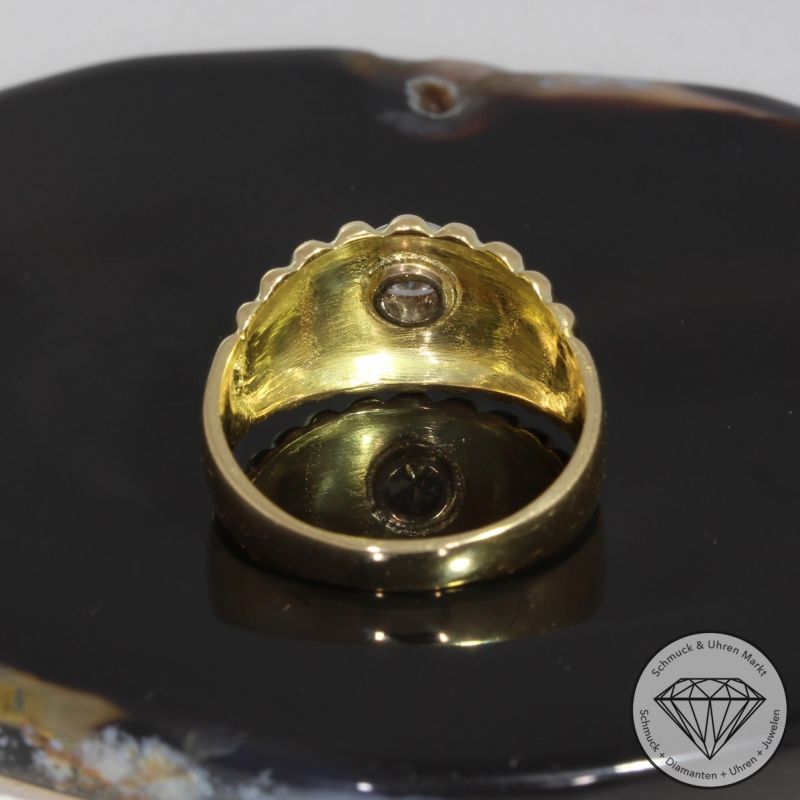 Sale! Wert 3690 € Solitär Brillant Ring (ca. 0,45 carat) in 750er 18 K Gelbgold - 90995
