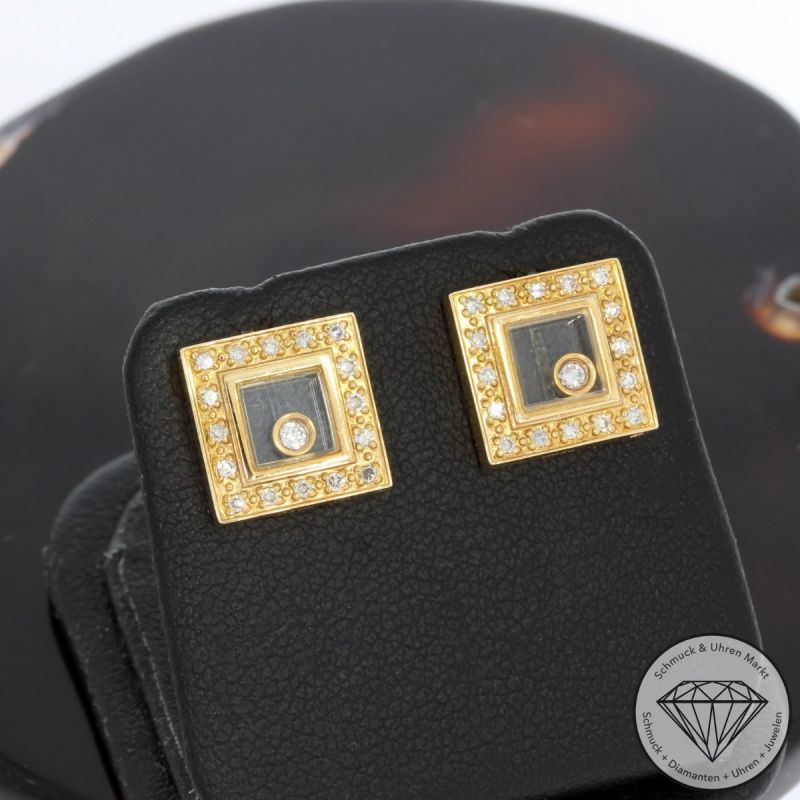 Wert 2950 € Brillant Diamant Ohrringe 750er/18 Karat Gelb Gold – 91421