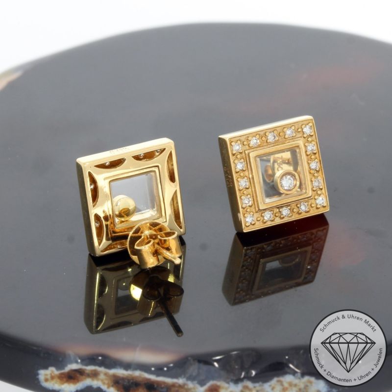 Wert 2950 € Brillant Diamant Ohrringe 750er/18 Karat Gelb Gold – 91421
