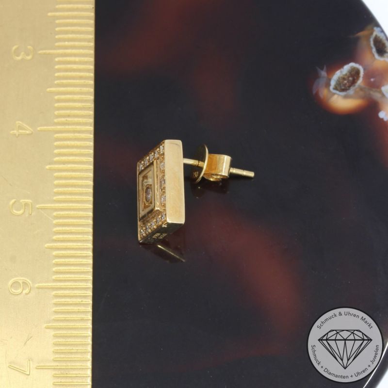 Wert 2950 € Brillant Diamant Ohrringe 750er/18 Karat Gelb Gold – 91421
