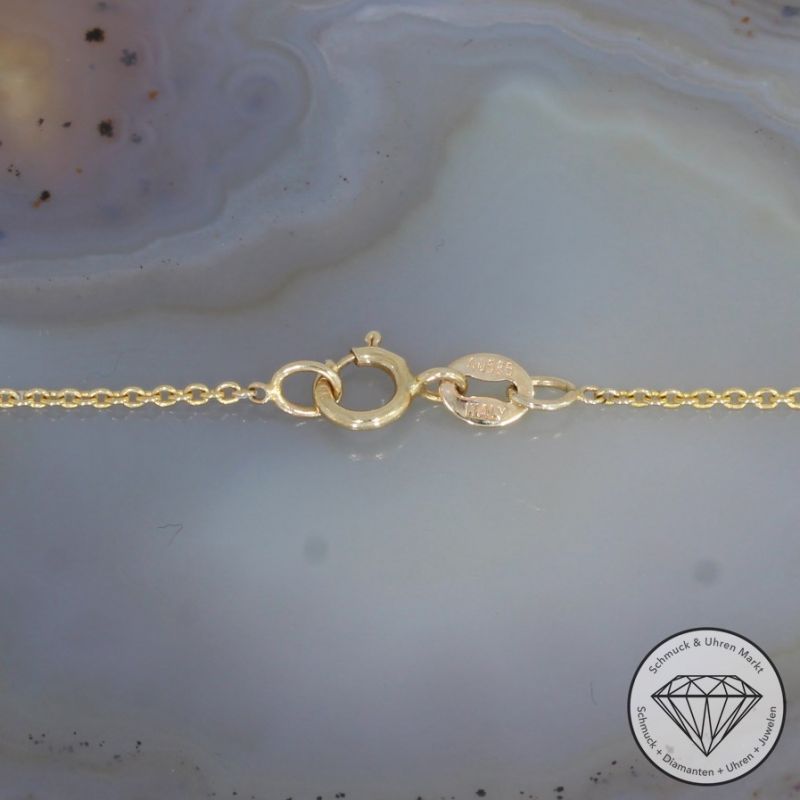 Wert 1300 € Brillant Collier (0,20 carat) in 585er 14 K Gelbgold - 91579