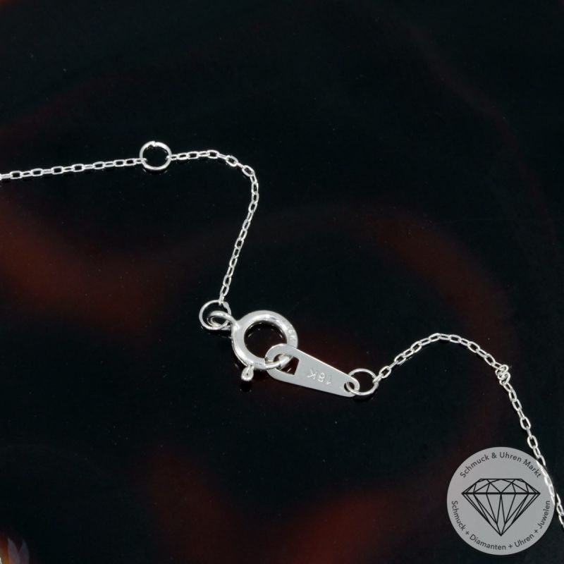 Wert 1120 € Diamant Collier (0,15 carat) in 750er 18 K Weißgold - 91596