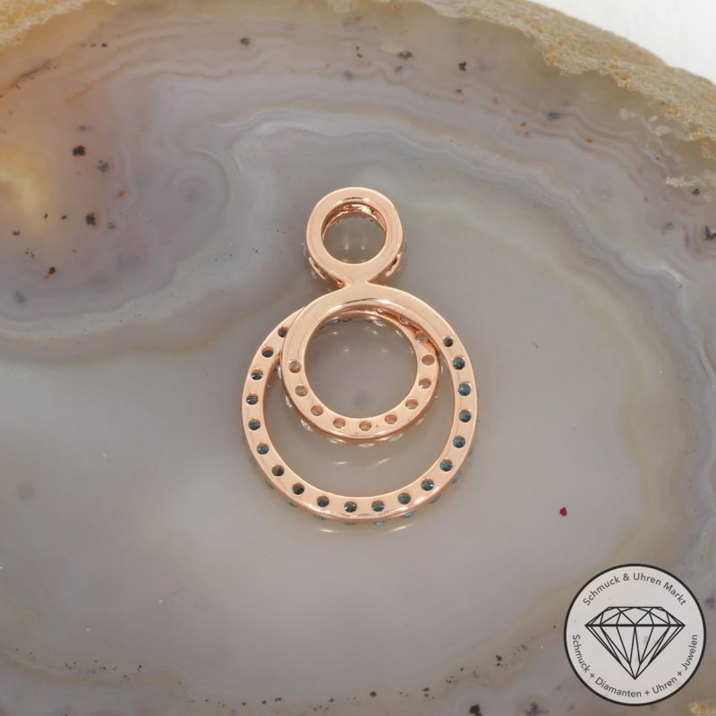 Wert 2650 € Brillant Anhänger in 585er 14 K Roségold - H848