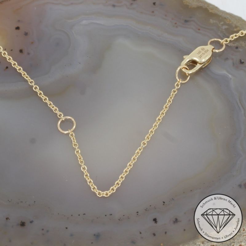 Wert 1930 € Brillant Opal Collier in 585er 14 K Gelbgold - H1607