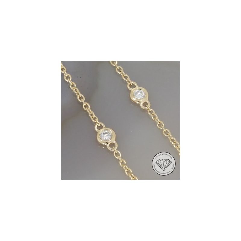 Wert 1930 € Brillant Onyx Collier in 585er 14 K Gelbgold - H319