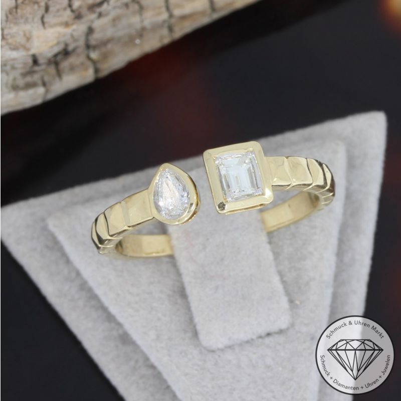 Wert 1950 € Diamant Ring in 585er 14 K Gelbgold - 91692