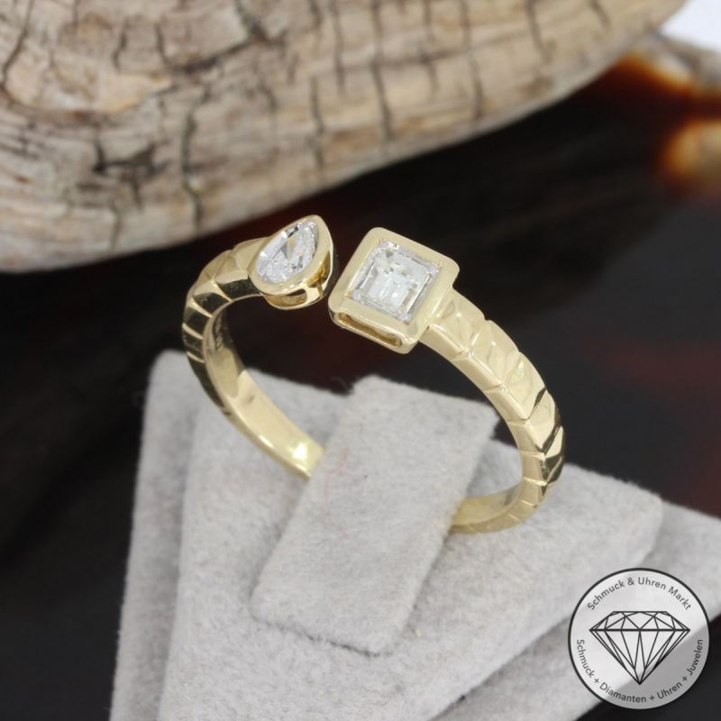 Wert 1950 € Diamant Ring in 585er 14 K Gelbgold - 91692