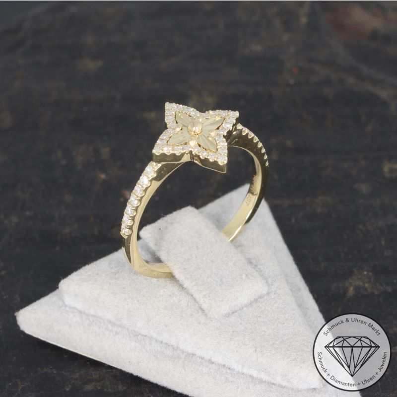 Wert 1450 € Diamant Ring (0,20 carat) in 585er 14 K Gelbgold - 91704