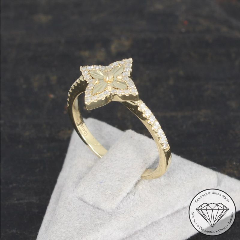 Wert 1450 € Diamant Ring (0,20 carat) in 585er 14 K Gelbgold - 91704