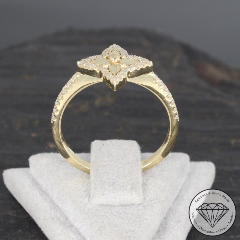 Wert 1450 € Diamant Ring (0,20 carat) in 585er 14 K Gelbgold - 91704