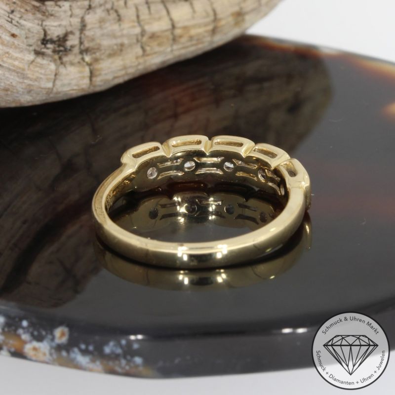 Wert 2890 € Brillant Ring (0,52 carat) in 585er 14 K Gelbgold - 91726