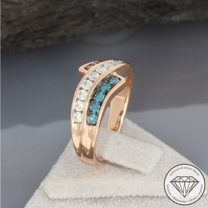 Wert 3890 € Brillant Ring in 585er 14 K Roségold - H847