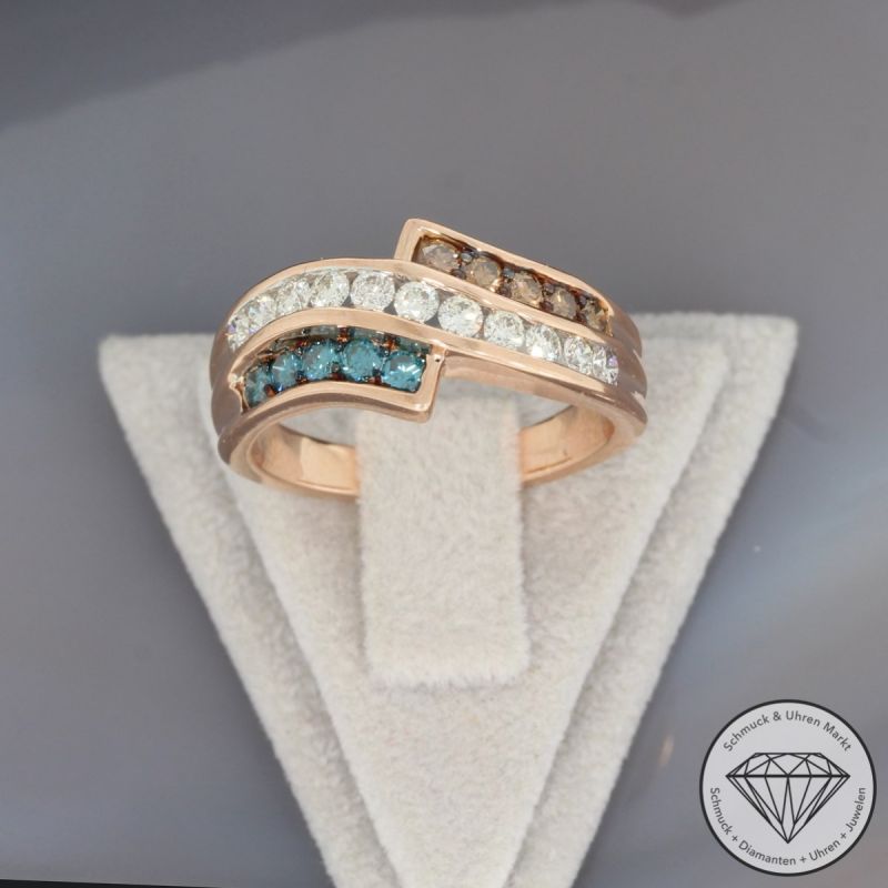 Wert 3890 € Brillant Ring in 585er 14 K Roségold - H847