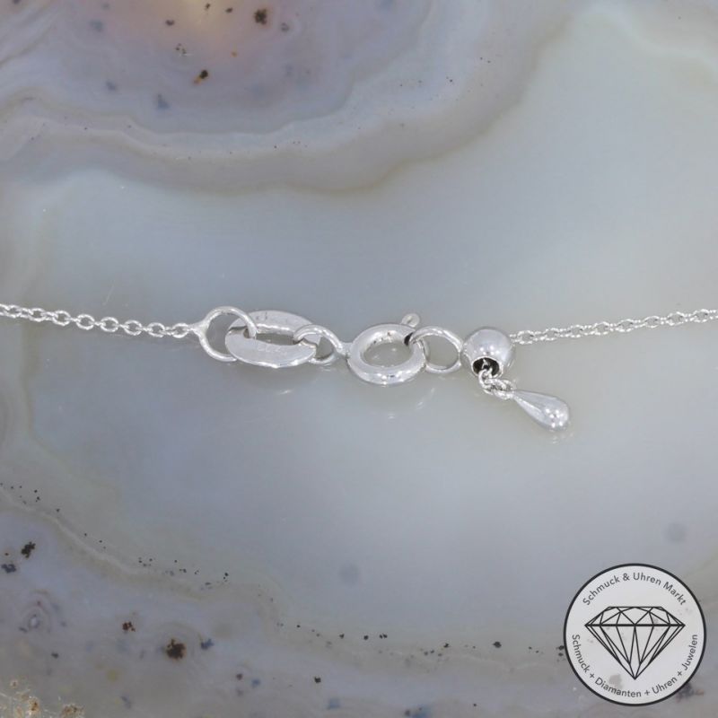 Wert 1950 € Brillant Diamant Anhänger mit Kette in 750er 18 K Weißgold - 91826