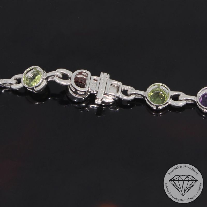 Wert 9990 € Brillant Farbedelstein Collier in 585er 14 K Weißgold - 91831