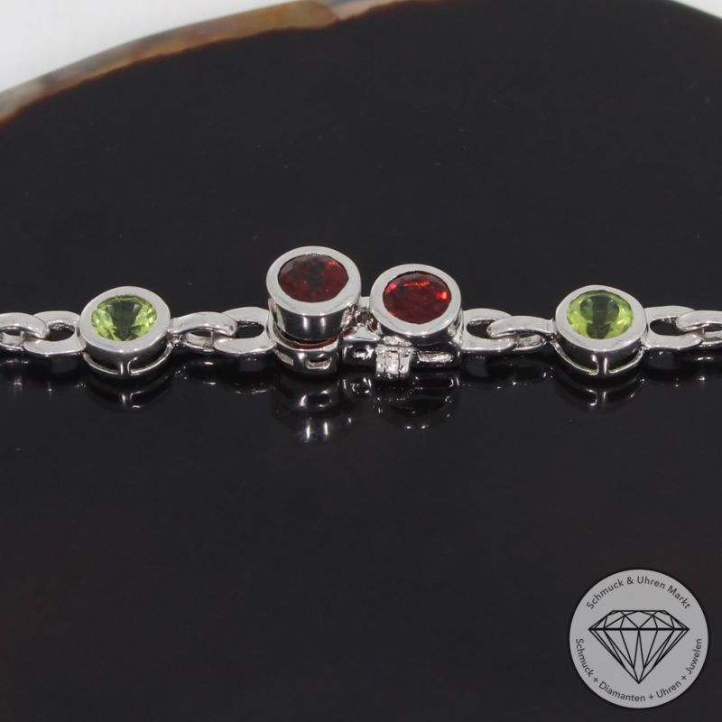 Wert 9990 € Brillant Farbedelstein Collier in 585er 14 K Weißgold - 91831