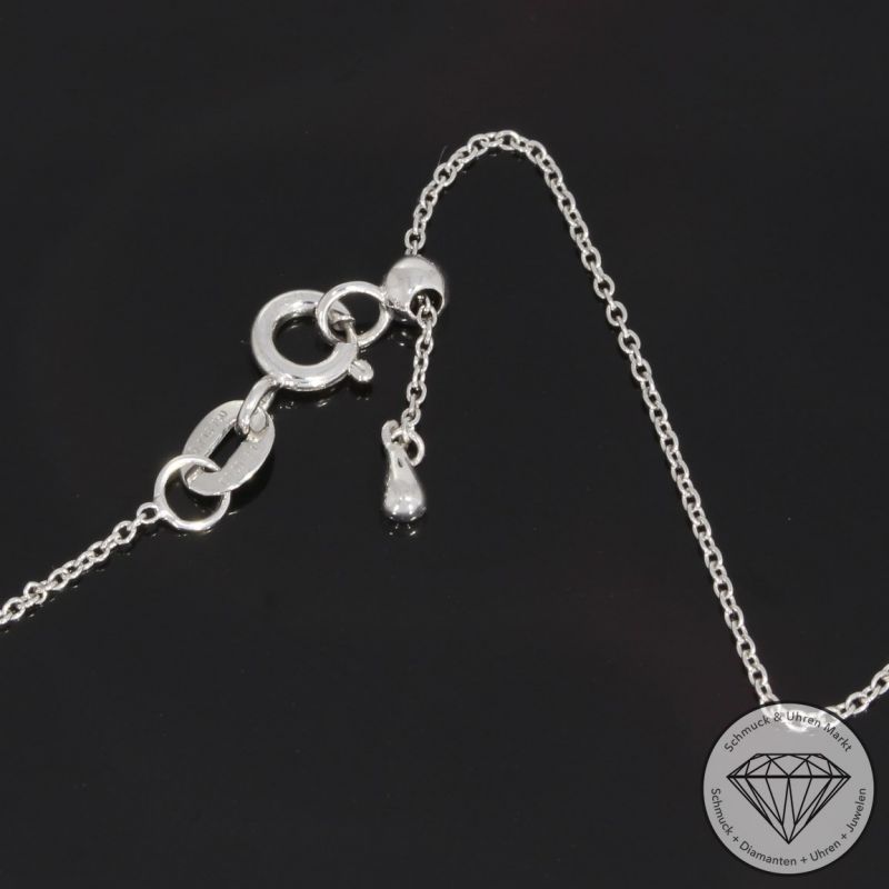 Wert 1250 € Brillant Topas Collier in 750er 18 K Weißgold - 91832