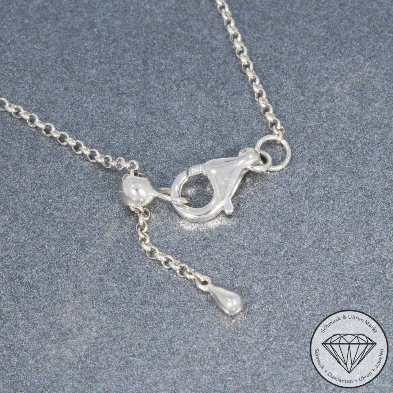 Wert 4950 € Brillant Diamant Rubin Collier in 750er 18 K Weißgold - 91862