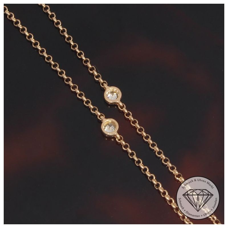 Wert 4050 € Brillant Rubin Collier in 750er 18 K Rosegold - 91869