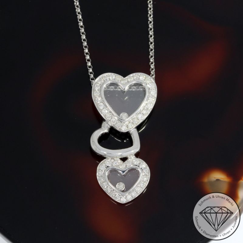 Wert 2850 € Brillant Anhänger & Kette (0,35 carat) in 750er 18 K Weißgold - 91871