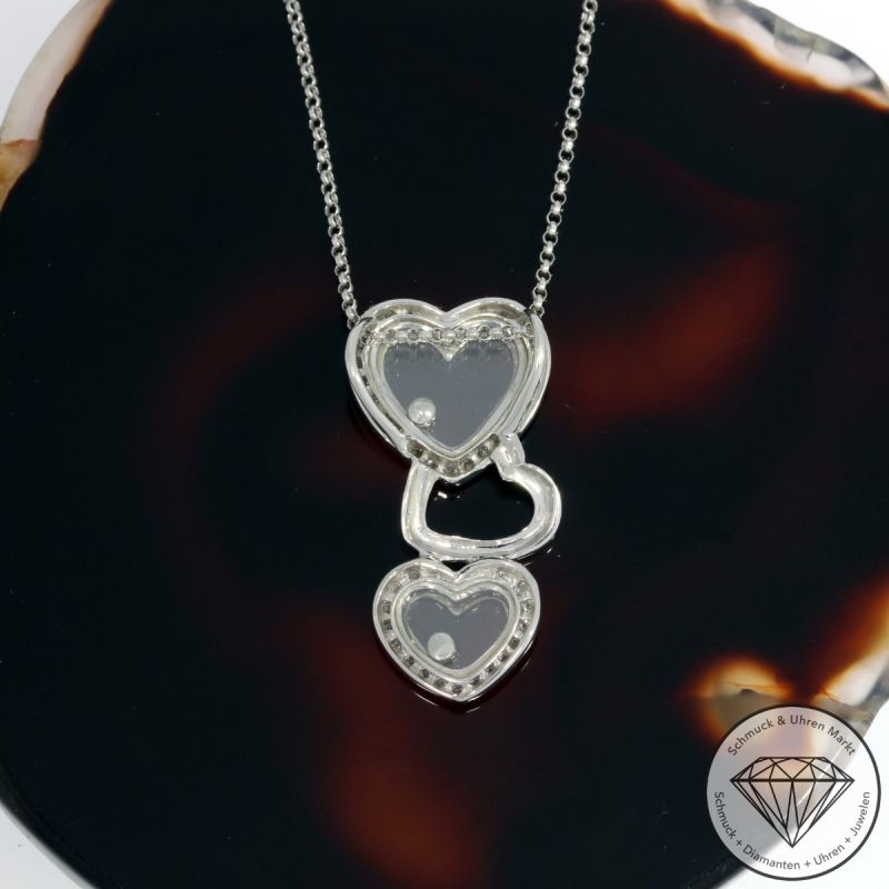 Wert 2850 € Brillant Anhänger & Kette (0,35 carat) in 750er 18 K Weißgold - 91871
