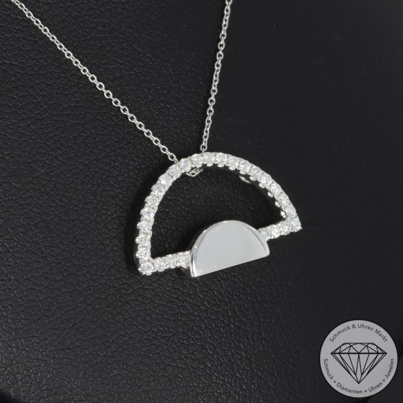 Wert 1390 € Brillant Collier (0,20 carat) in 750er 18 K Weißgold - 91872