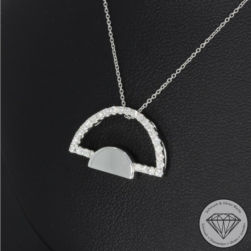 Wert 1390 € Brillant Collier (0,20 carat) in 750er 18 K Weißgold - 91872