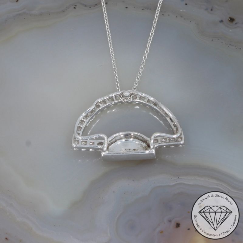 Wert 1390 € Brillant Collier (0,20 carat) in 750er 18 K Weißgold - 91872