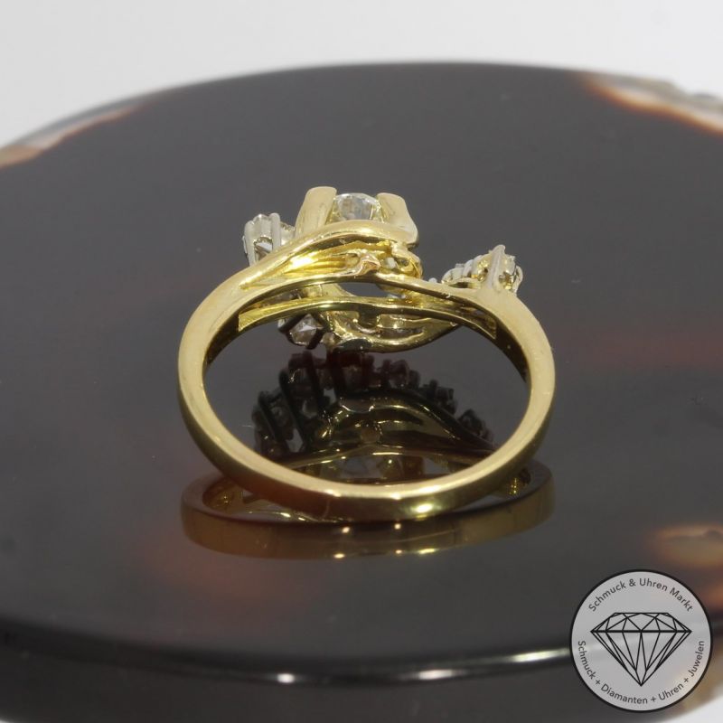 Wert 1650 € Brillant Diamant Ring in 750er 18 K Gelbgold - 91924