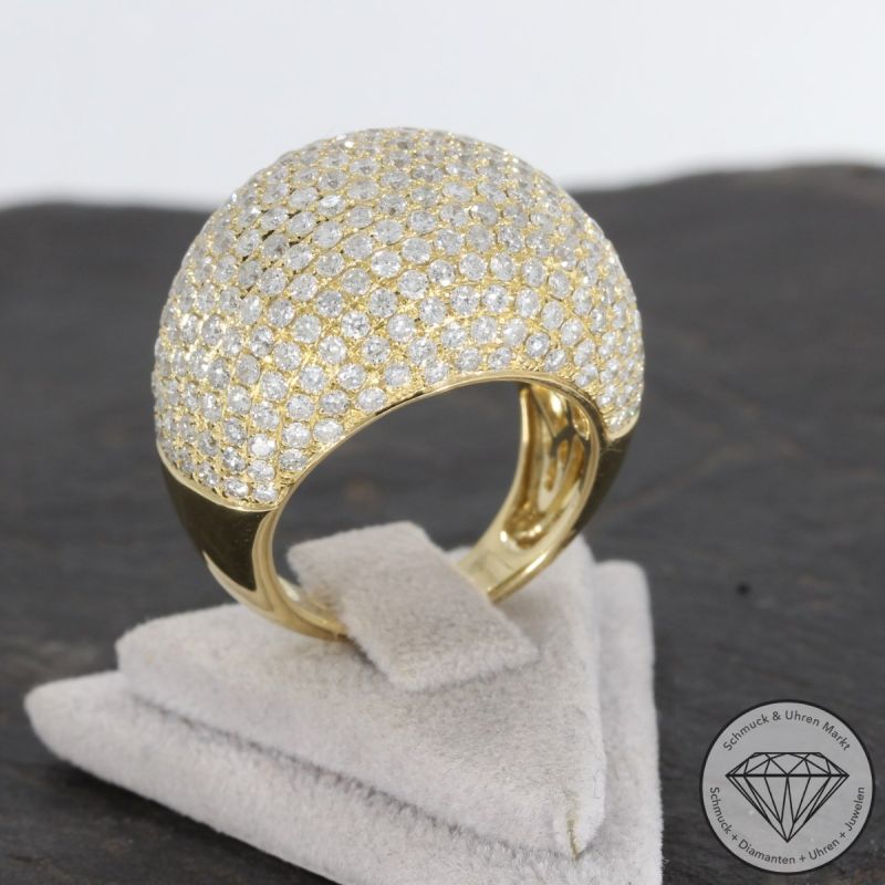 Wert 12290 € Brillant Ring (4,65 carat) in 750er 18 K Gelbgold - 92036