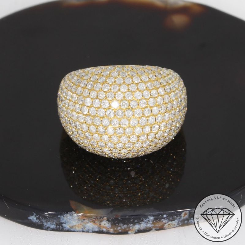 Wert 12290 € Brillant Ring (4,65 carat) in 750er 18 K Gelbgold - 92036