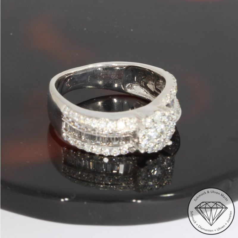 Wert 4650 € Brillant Diamant Ring in 750er 18 K Weißgold - 92048