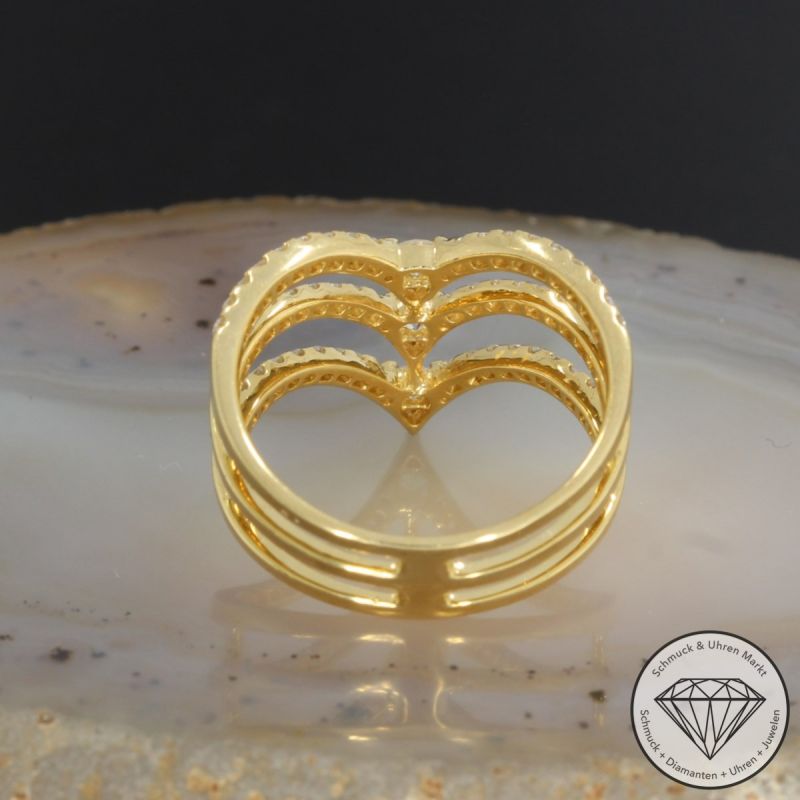 Wert 2690 € Brillant Ring (0,75 carat) in 750er 18 K Gelbgold - 92066