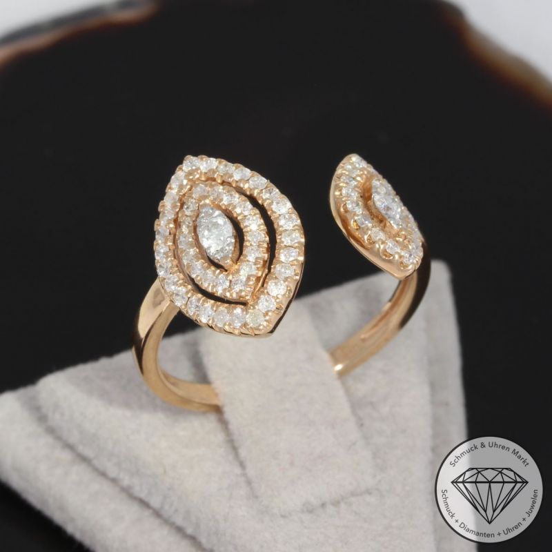 Wert 1790 € Brillant Ring (0,50 carat) in 750er 18 K Rosegold - 92074