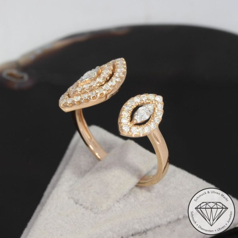 Wert 1790 € Brillant Ring (0,50 carat) in 750er 18 K Rosegold - 92074