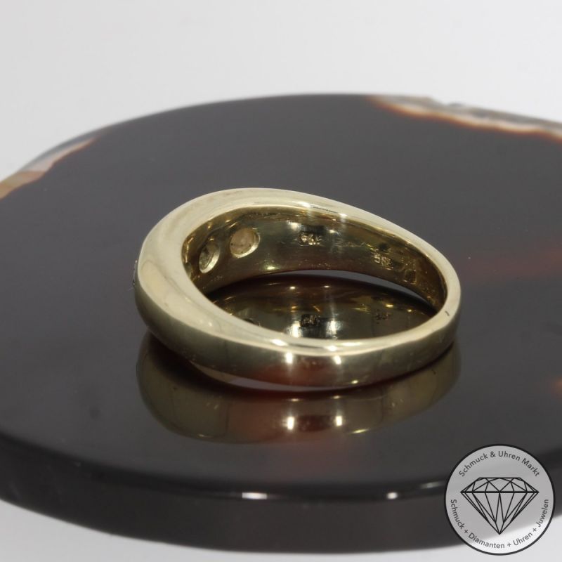 Wert 2690 € Brillant Ring 585er/14 Karat Gelb Gold Größe 61 – 92222