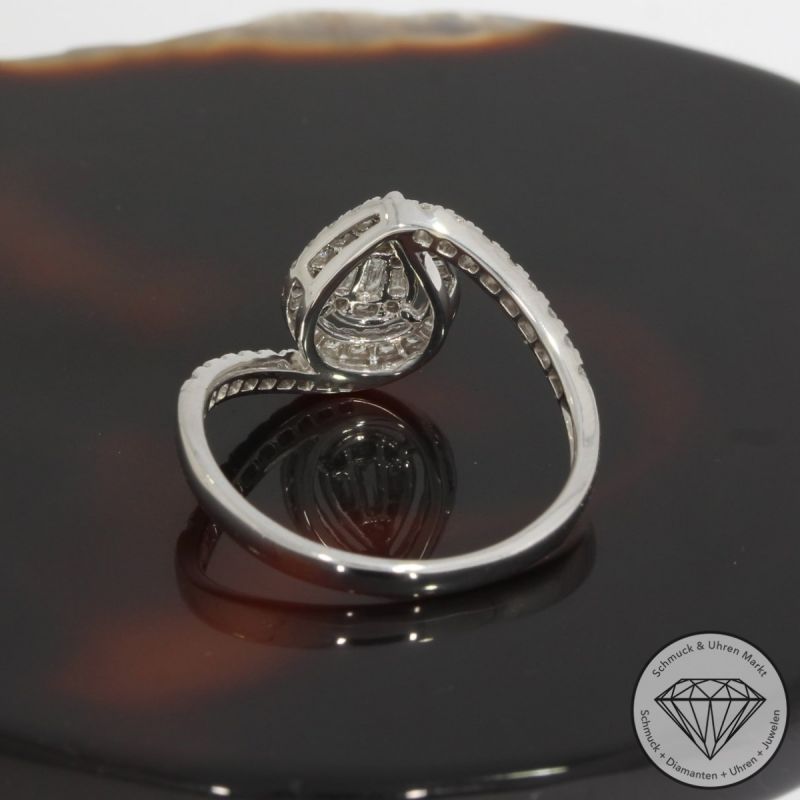 Sale! Wert 2290 € Brillant Diamant Ring in 750er 18 K Weißgold - 92512