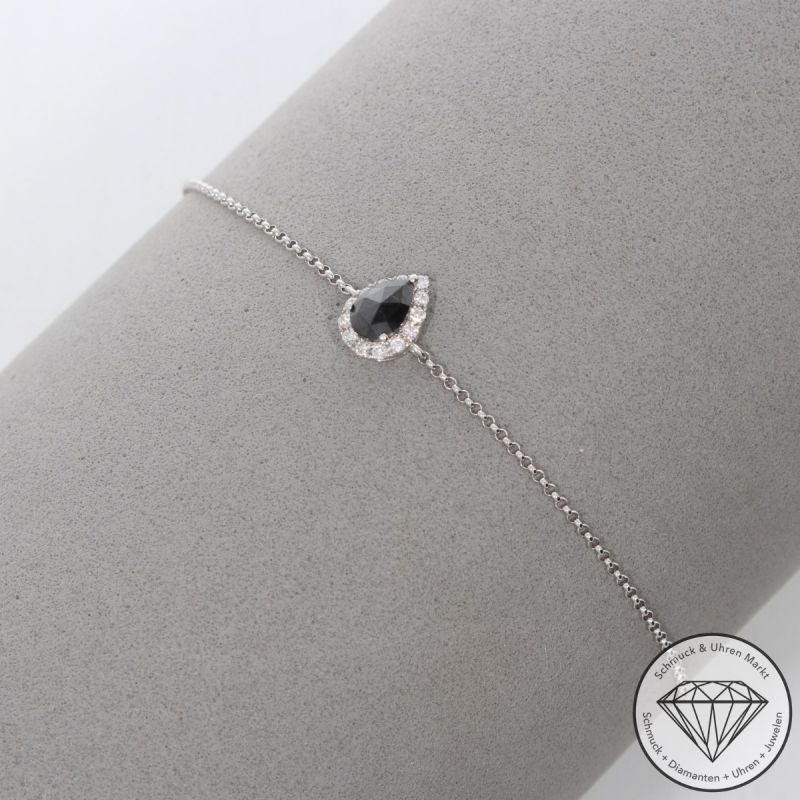 Wert 1690 € Brillant Diamant Armband in 585er 14 K Weißgold - 92889