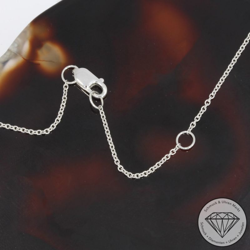 Wert 1650 € Brillant Diamant Anhänger & Kette Herz in 585er 14 K Weißgold - H1690
