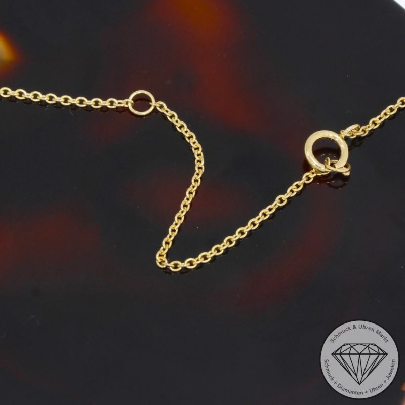 Sale! Wert 2790 € Brillant Anhänger & Kette (0,49 carat) in 585er 14 K Gelbgold - 92942