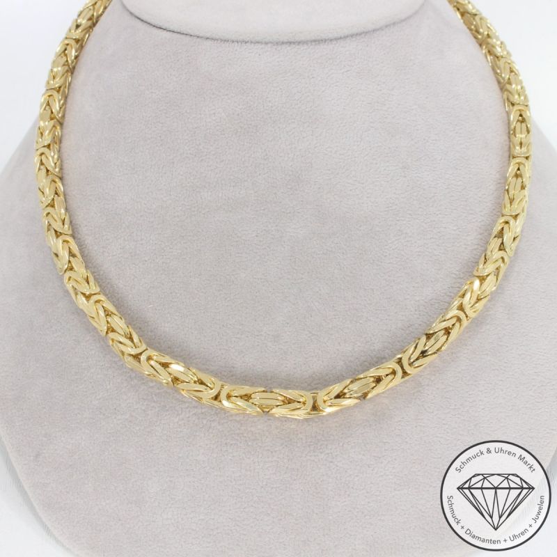 Wert 24800 € Königs Kette (130,7 g) in 750er 18 K Gelbgold - 92944