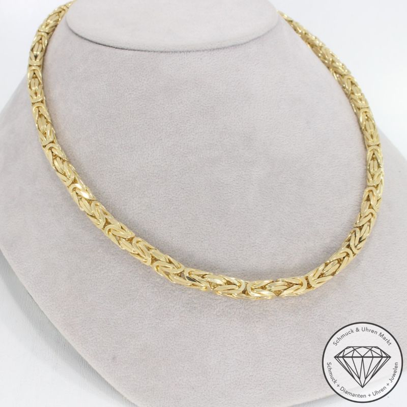 Wert 24800 € Königs Kette (130,7 g) in 750er 18 K Gelbgold - 92944