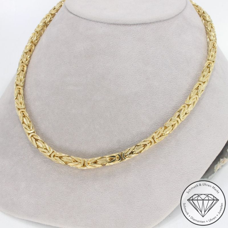Wert 24800 € Königs Kette (130,7 g) in 750er 18 K Gelbgold - 92944