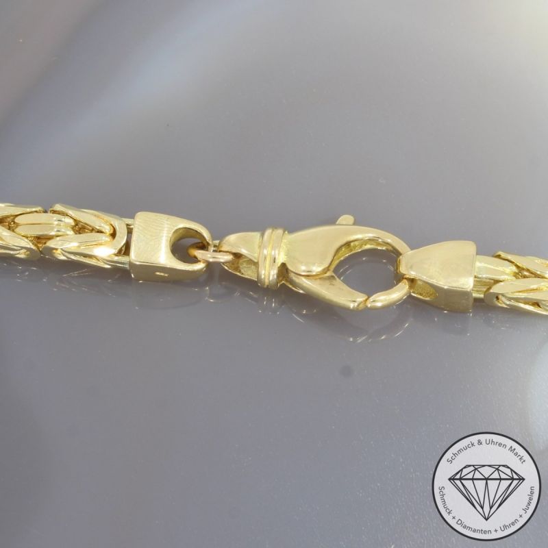 Wert 24800 € Königs Kette (130,7 g) in 750er 18 K Gelbgold - 92944