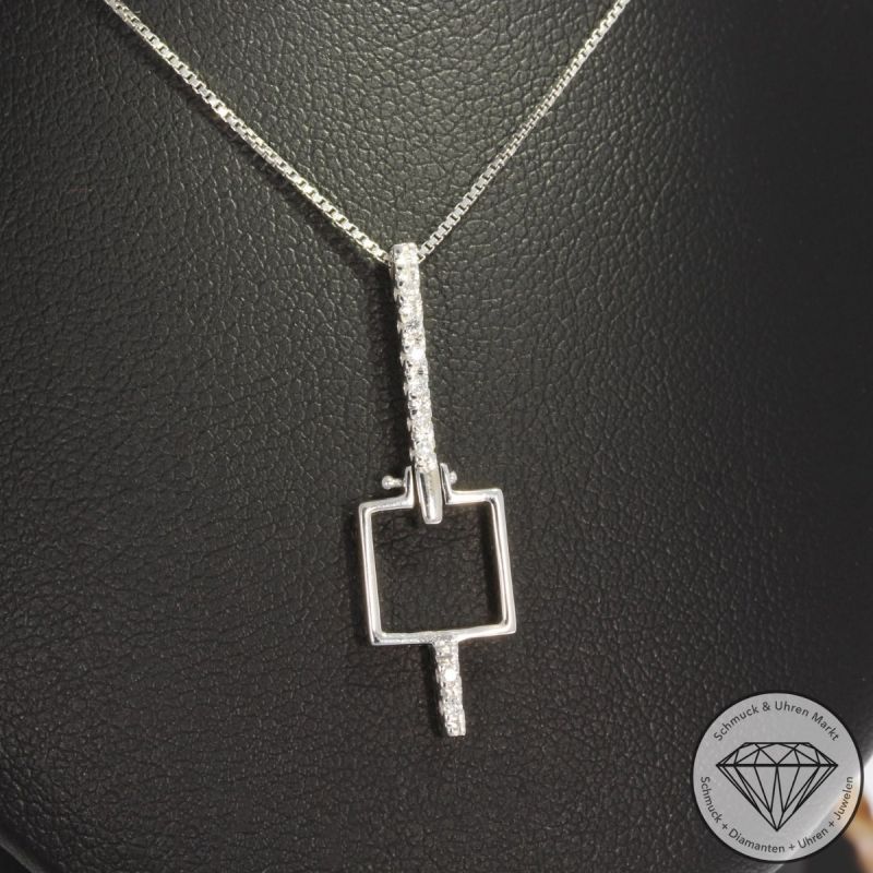 Wert 990 € Brillant Collier (ca.0,06 carat) in 750er 18 K Weißgold - 93064