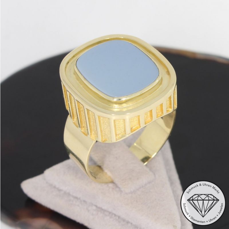 Wert 2990 € Lagenstein Ring in 585er 14 K Gelbgold - 93493